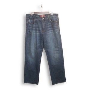 Lucky Brand 181 Relaxed Straight Men's Jeans 40x32 Dark Wash
